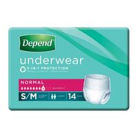 Depend Normal Underwear S/M 70-102cm Unisex 850mL (4 x14) Carton of 56's