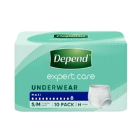 Depend Expert Care Maxi Underwear 4-in-1 Protection Maxi 12D Small/Medium (71-102cm) Pack of 10's