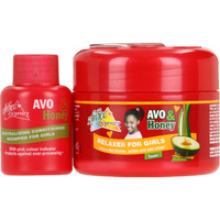 Sofn'Free n'Pretty Avo & Honey Relaxer Super 250mL + Neutralising Conditioning Shampoo for Girls 60mL
