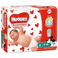 Huggies Essentials Size 2 Infant 4 - 8KG (4 x 54) 216's 