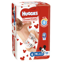 Huggies Essentials Size 6 Junior 16KG+ (4 x 40) 160's