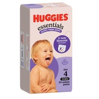 Huggies Essentials Size 4 Quality Nappy Pants 9-14kg Pack of 30's