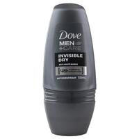 Dove Deodorant Roll On Mens Invisible Dry 50mL