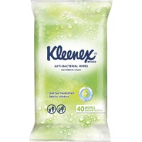 Kleenex Anti Bacterial Wipes Pack of 40