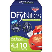 Huggies DryNites Boys Size: 2 - 4 Years 11's