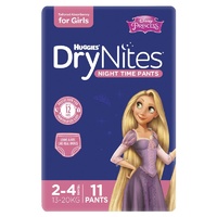 Huggies DryNites Girls Size: 2 - 4 Years 10's