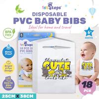 Bib With Food Catcher Disposable 25cm x 38cm Each 6mths+ Pack of 18's