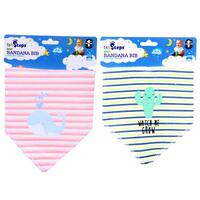Bib Bandana 0-12mths Striped 1pc