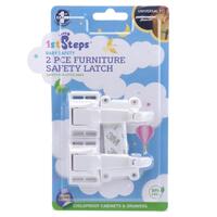 Safety Latch 4.5X8cm White Pack of 2's