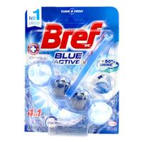 Bref Blue Active Chlorine, Rim Block Toilet Cleaner 50g