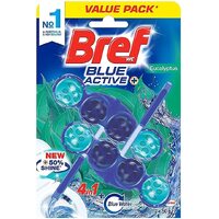 Bref Blue Active Eucalyptus Rim Block Toilet Cleaner (2x50g)100g