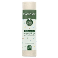 Tooshies Biodegradable Nappy Bags Pack of 40's