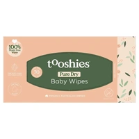 Tooshies Pure Dry Baby Wipes Pack of 70's