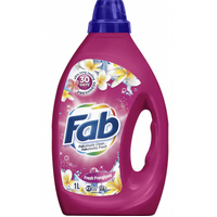 Fab Liquid Laundry Detergent Front & Top Loader Fresh Frangipani 1L