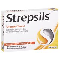 Strepsils Lozenges Orange Flavour Pack of 16's