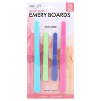 Swosh Emery Board Nail Files 24pc – 2 Sizes (11cm & 17cm)