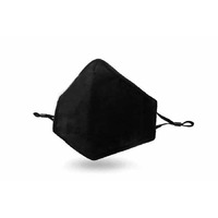 Reusable 3Ply Filtered Air Face Mask Adult Black