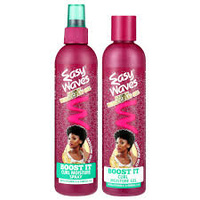Easy Waves 'Boost It' Curl Moisture Gel and Spray Argan Moroccan Oil Twin Pack
