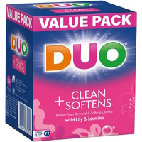 Duo Laundry Powder Detergent Cleans & Softener Wild Lily & jasmine 2KG