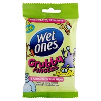 Wet Ones Grubby Fingers Antibacterial Wipes 15's