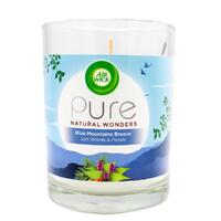 Air Wick Pure Candle Natural Wonders Blue Mountains Breeze Soft Woods & Florals