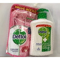 Dettol Handwash Original 200mL + Dettol Handwash Refill 175mL 