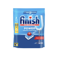 Finish Dishwasher Tablets Powerball Power All in 1 Lemon Pack of 60 