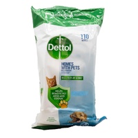 Dettol Multipurpose Antibacterial Wipes - Homes with Pets Fresh Breeze Pack of 110's
