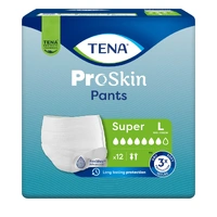Tena Pants Super Large Proskin 100-135cm 7D 2010mL Pack of 12's