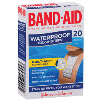 Band-Aid Tough Waterproof Sterile Tough Strips Pack of 20's