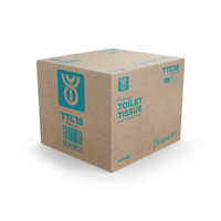 Toilet Tissue Deluxe TTC18/3644 2ply 400 Sheets White Virgin Paper 48 Rolls