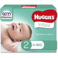 Huggies Nappies Unisex Size 2 Infant (4-8kg) Pack of 36's