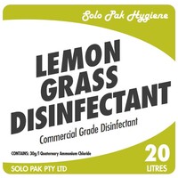 Earth Renewable Solo Pak Lemongrass Disinfectant Commercial Grade 20L