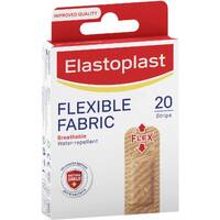 Elastoplast Flexible Fabric Breathable Plasters For Wound Protection Pack of 20's