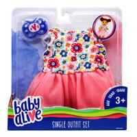 Baby Alive Single Outfit Pink Set Dress/Skirt/Pacifier Kids Toy 3y+ For Dolls