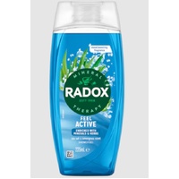 Radox Feel Active Shower Gel with Sea Salt & Lemongrass 225mL