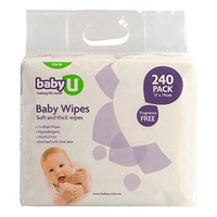 BabyU Goat Milk Wipes 240's