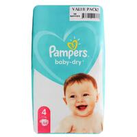 Pampers Baby Dry Size 4 9-14kg Pack of 58