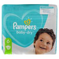 Pampers Baby Dry Nappies 13-18kg Size 6 Pack of 31's