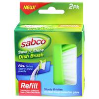 Sabco Save N Shine Dish Brush Refill Pack of 2's