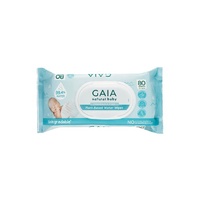 Gaia Plant Based Water Biodegradable Wipes Pack of 80