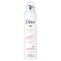 Dove Powder Soft Antiperspirant Deodorant 1/4 Moisturising Cream  0% Alcohol 250mL