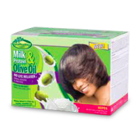 Sofn'Free GroHealthy Milk & Olive No-Lye Relaxer Kit Super