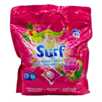 Surf Fabric Washing Capsules Rose Fresh Front & Top Loader Pack of 80