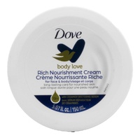 Dove Body Love Rich Nourishment Cream for Face & Body 72H Moisturisation 150mL