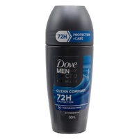 Dove Antiperspirant Roll-On – Men Care Advanced 72H Clean Comfort 50mL