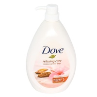 Dove Body Wash Nourishing Relaxing Care Almond Cream & Hibiscus 1L