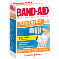 Band-Aid Assorted Shapes Plastic 50's