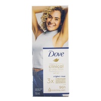 Dove Clinical Protection Roll-On Deodorant Original Clean 50mL