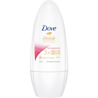 Dove Clinical Protection Pomegranate Antiperspirant Deodorant Roll On 3X Stronger 50mL